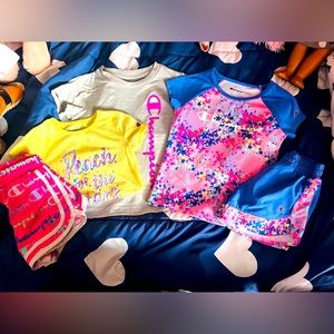 Toddler girls Champion shirt/short lot